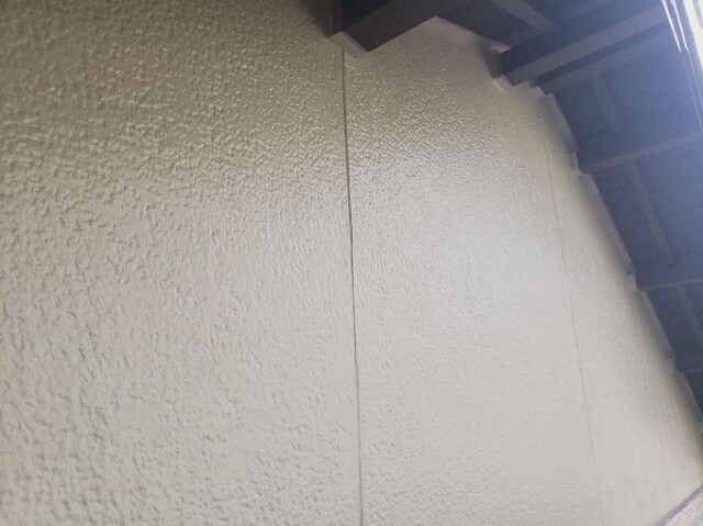 矢切部スタッコ壁（中塗り完了）